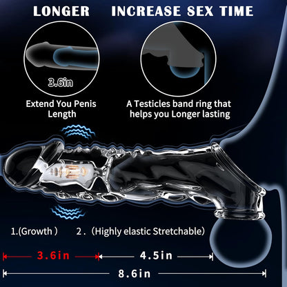 SavageTide Vibrating Penis Sleeve Extender-1
