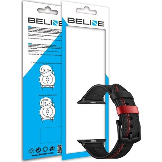 Beline Óraszíj Galaxy Watch 20mm Casual Fekete (5903919060286)-0