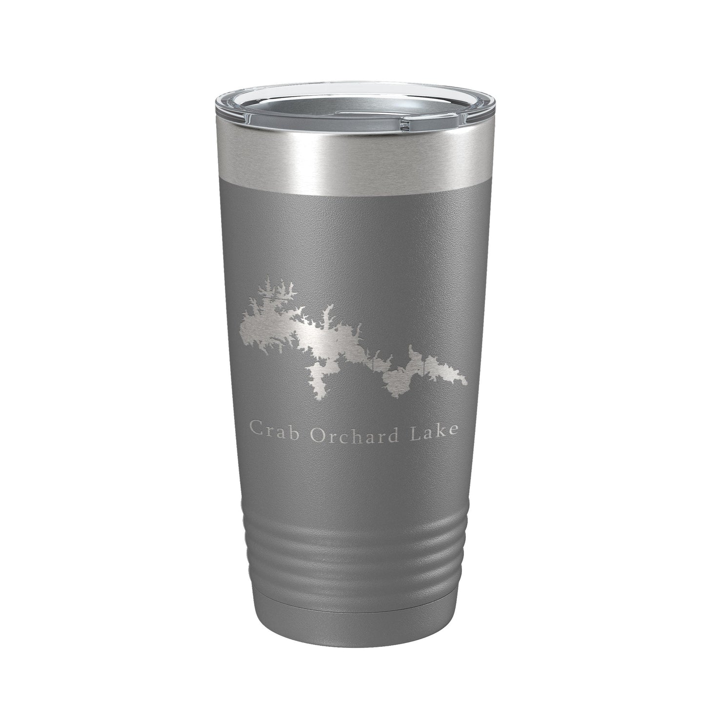 Crab Orchard Lake Map Tumbler Travel Mug Insulated Laser Engraved Coffee Cup Illinois 20 oz-16