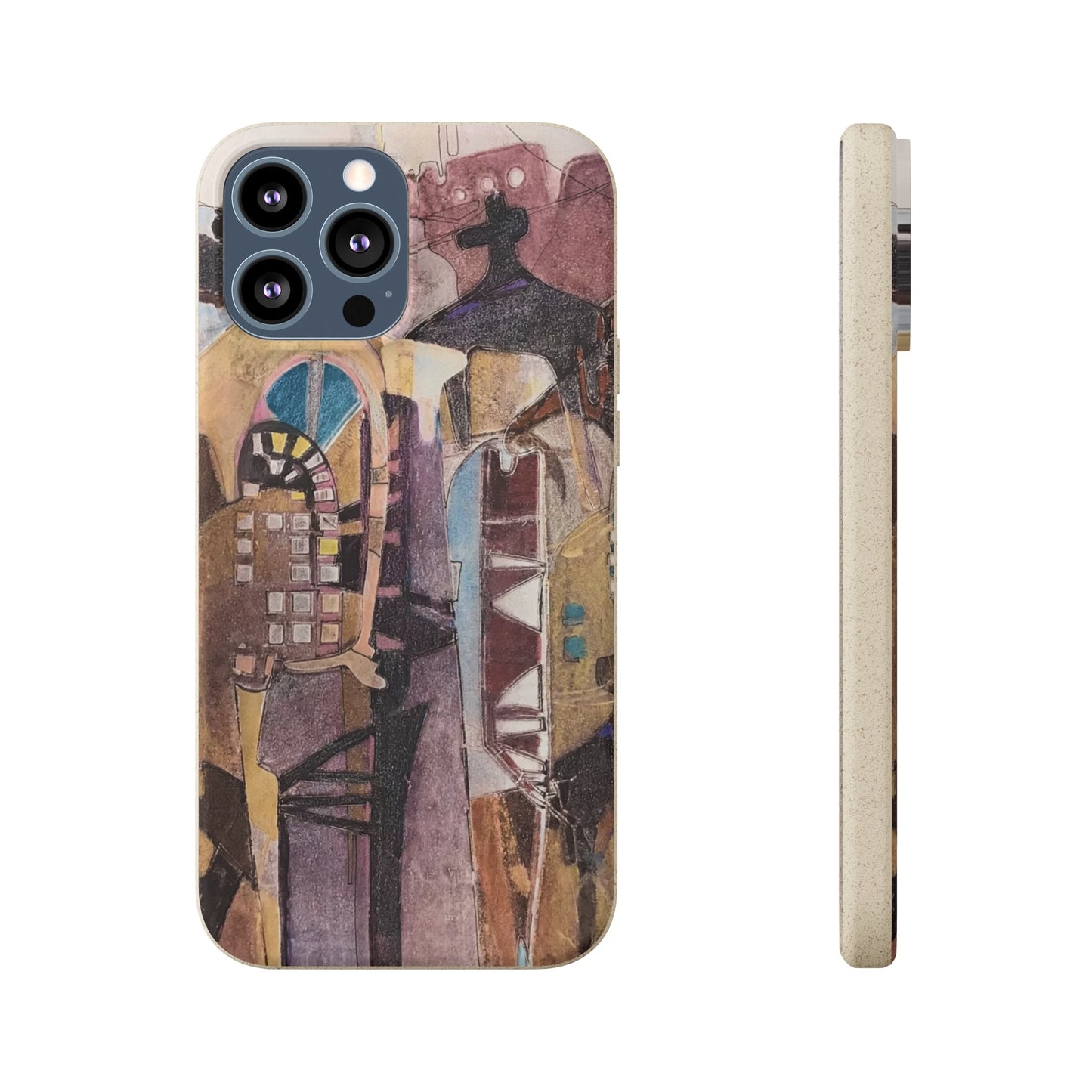 Biodegradable Phone Case with 'San Francisco De Asis' Abstract Original Artwork by Barbara Cleary-26