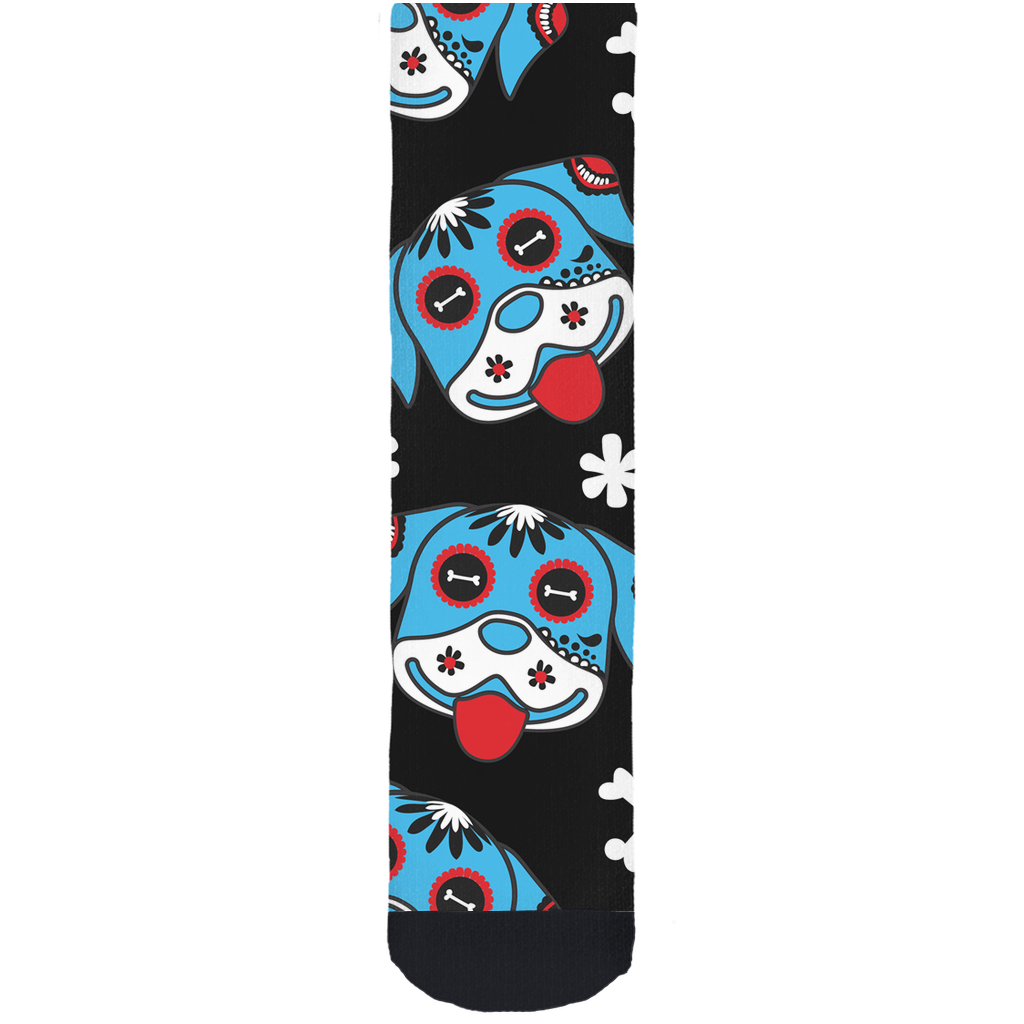 Day of the Dog Blue Socks-1
