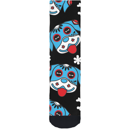 Day of the Dog Blue Socks-1