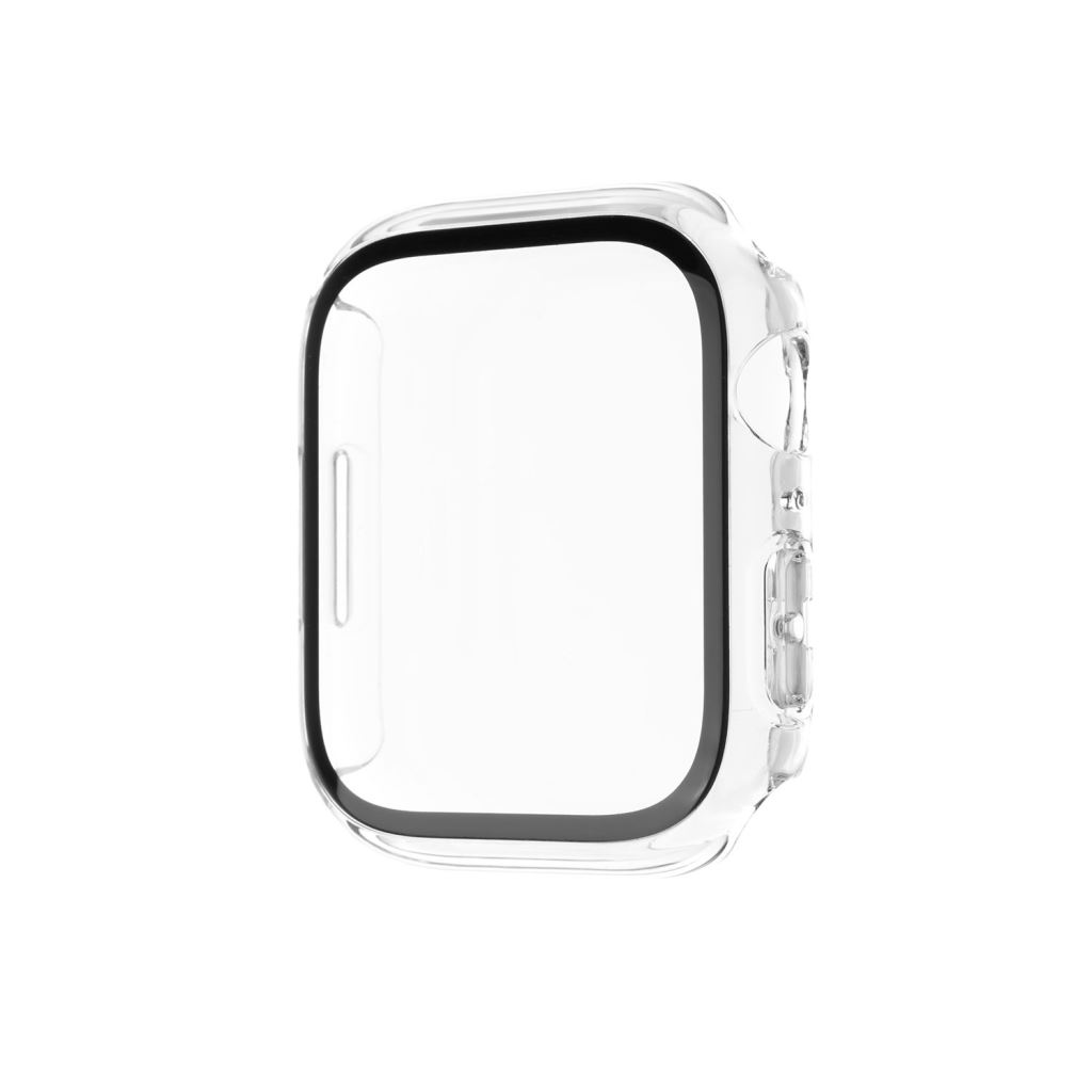 Husa de protectie Fixed Pure cu sticla securizata pentru Apple Watch 41mm, transparent (FIXPUW-817)-0