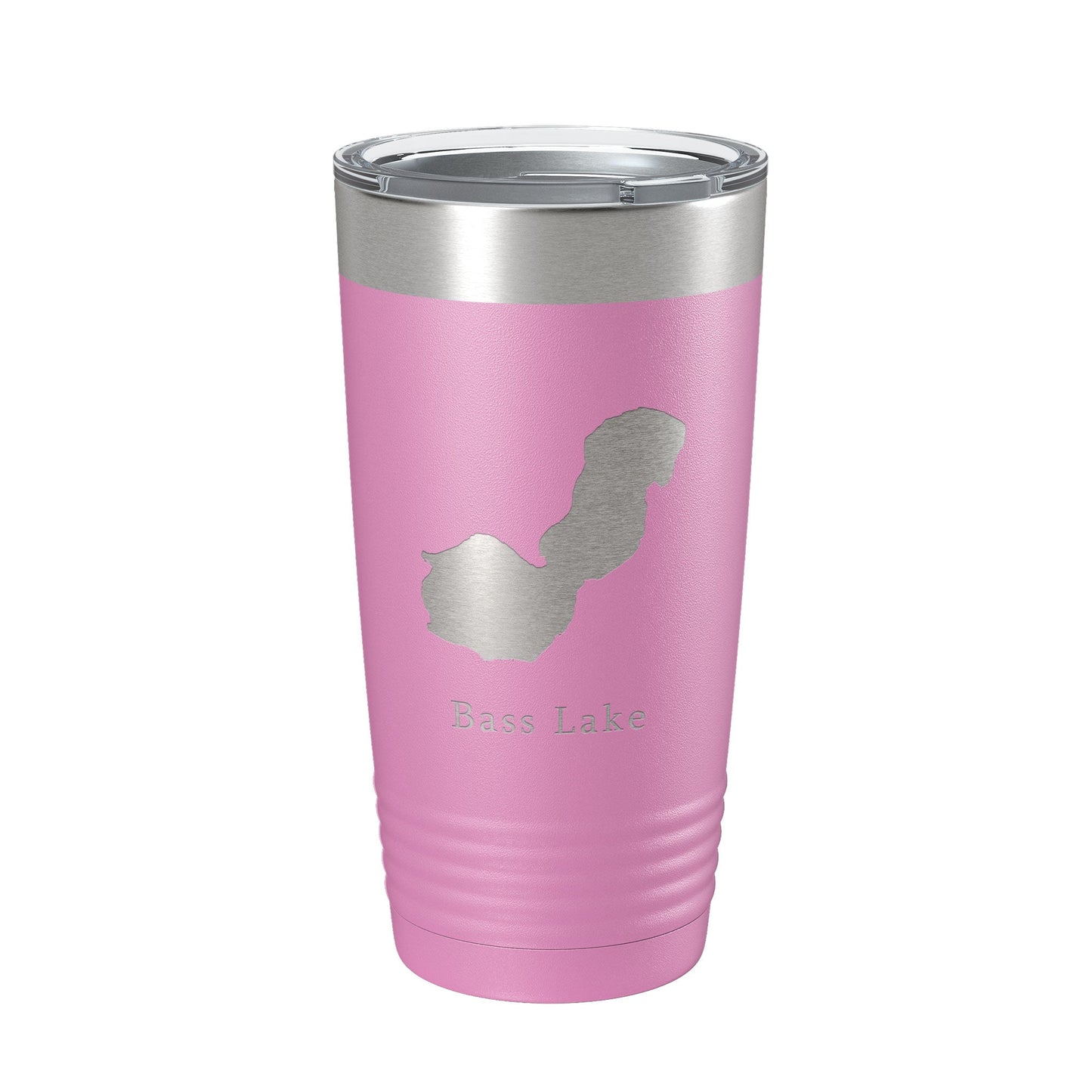Bass Lake Map Tumbler Travel Mug Insulated Laser Engraved Coffee Cup Indiana 20 oz-14
