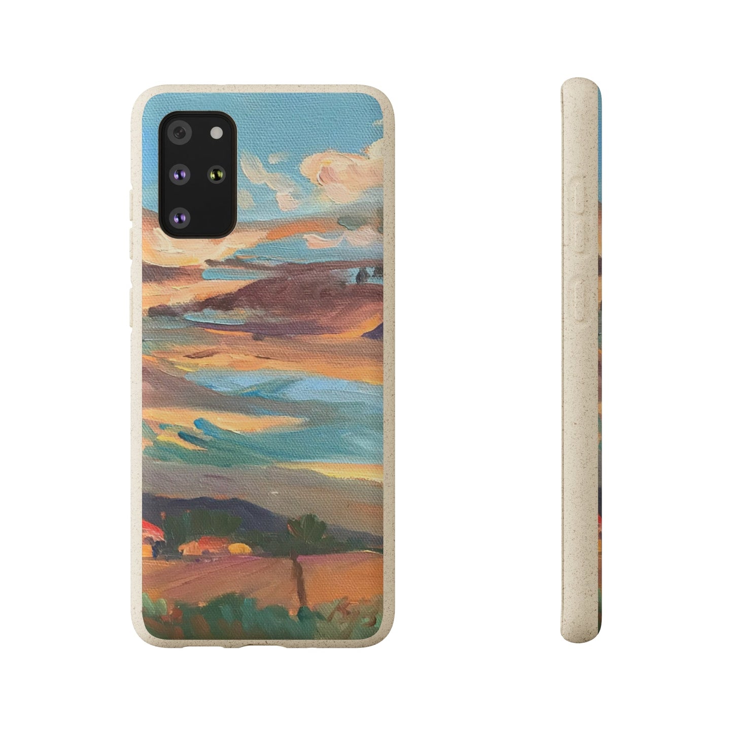 Biodegradable Phone Case with 'Fall Sky' Landscape Original Artwork by Barbara Cleary-4
