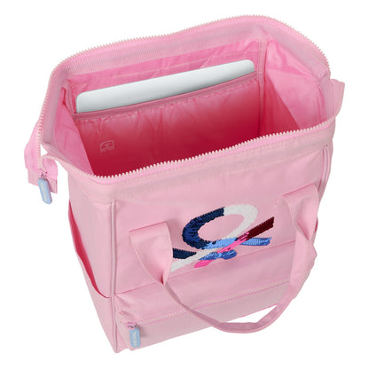 Laptop Backpack Benetton benetton Pink 27 x 40 x 19 cm-1