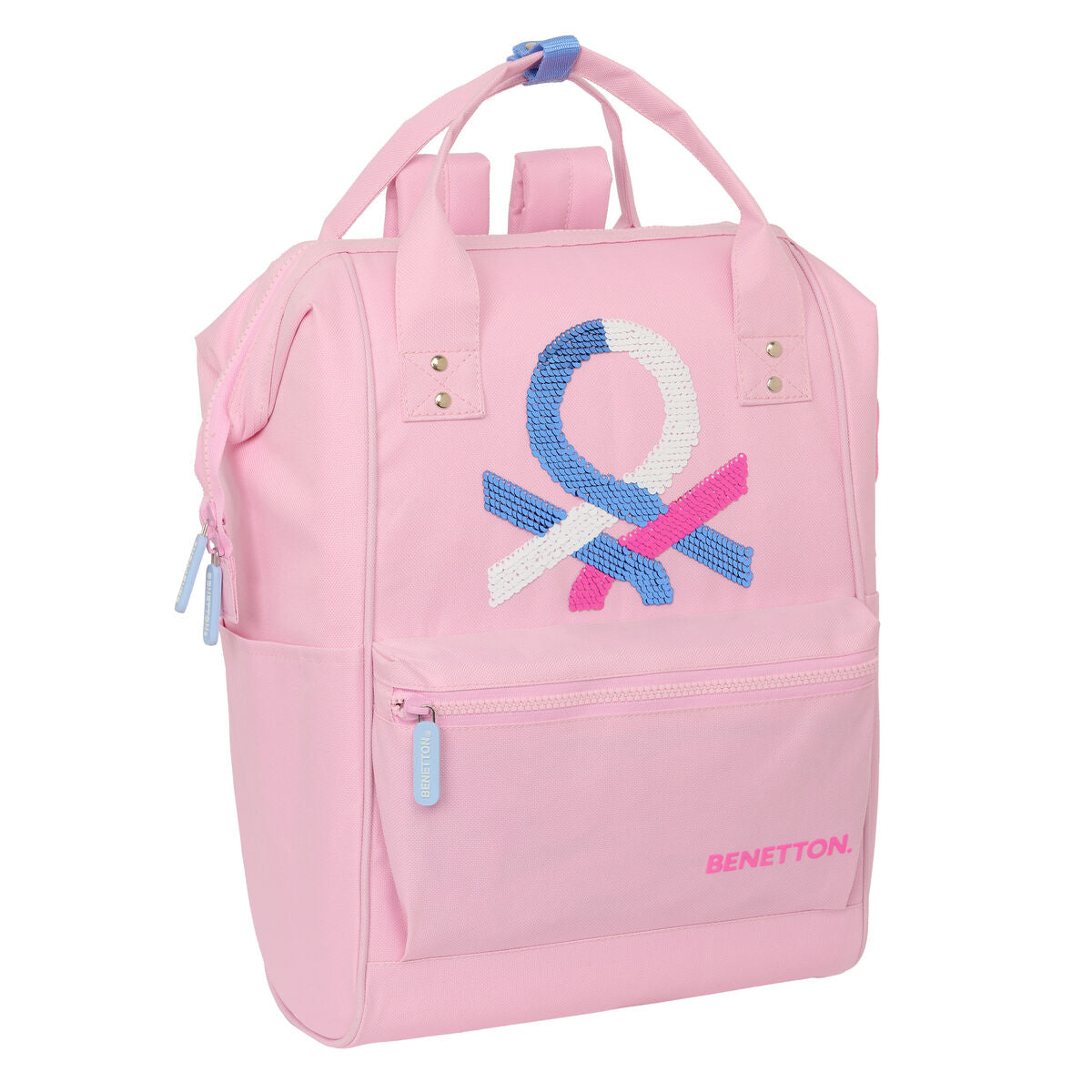 Laptop Backpack Benetton benetton Pink 27 x 40 x 19 cm-0
