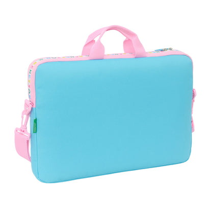 Laptop Case Benetton Unique Pink Turquoise 40 x 27 x 4 cm-2