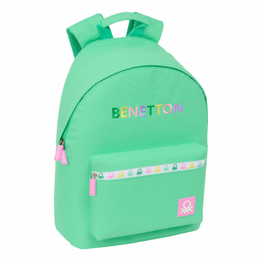Laptop Backpack Benetton benetton Green 31 x 41 x 16 cm-0
