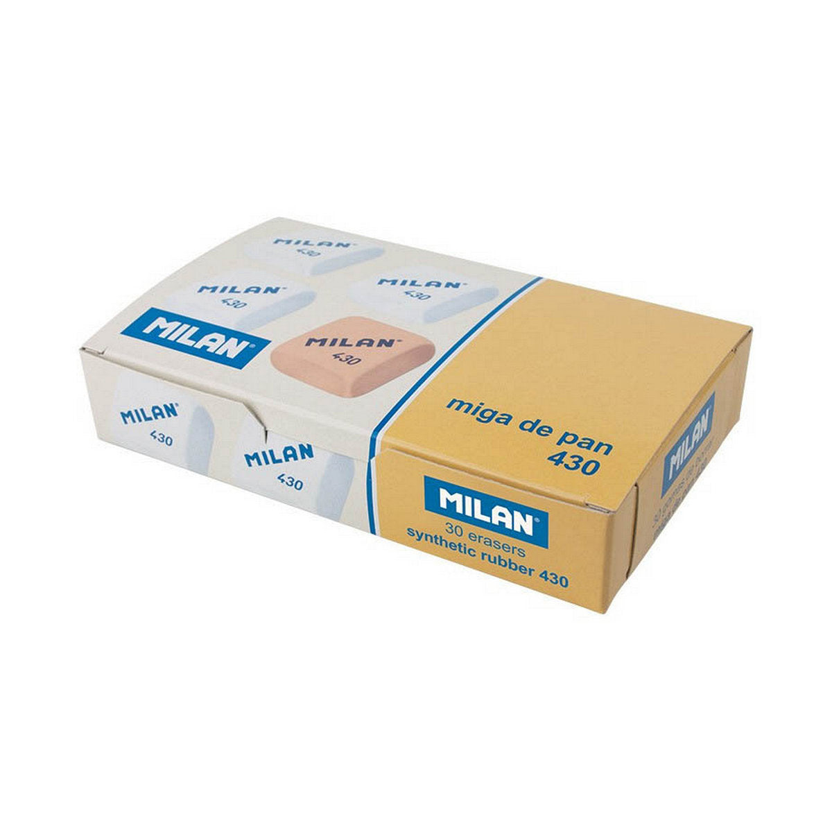 Eraser Set Milan GOMA 430 MIGA DE PAN 30 Pieces (25 Units)-4