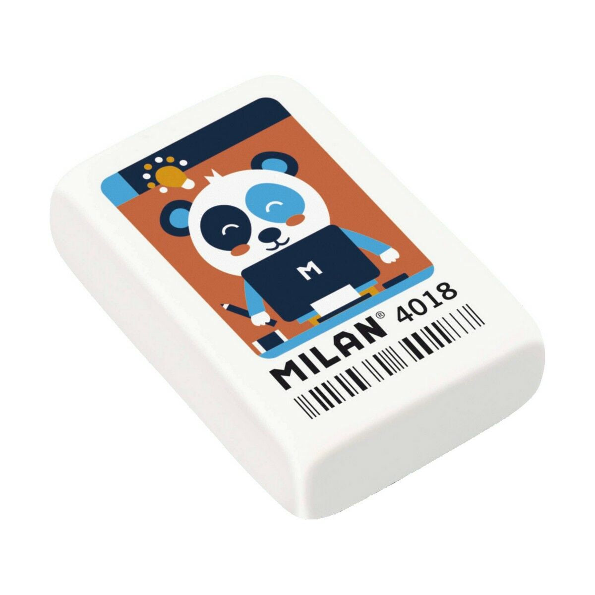 Eraser Milan 4018 White 18 Pieces-4