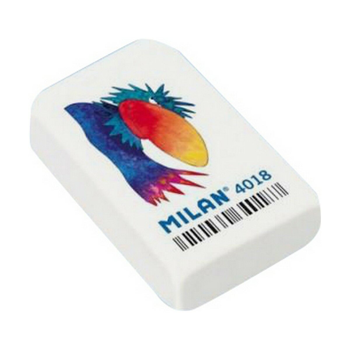 Eraser Milan 4018 White 18 Pieces-0