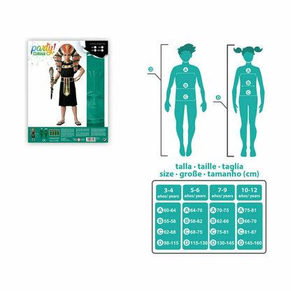 Costume for Children Multicolour Egyptian King-1
