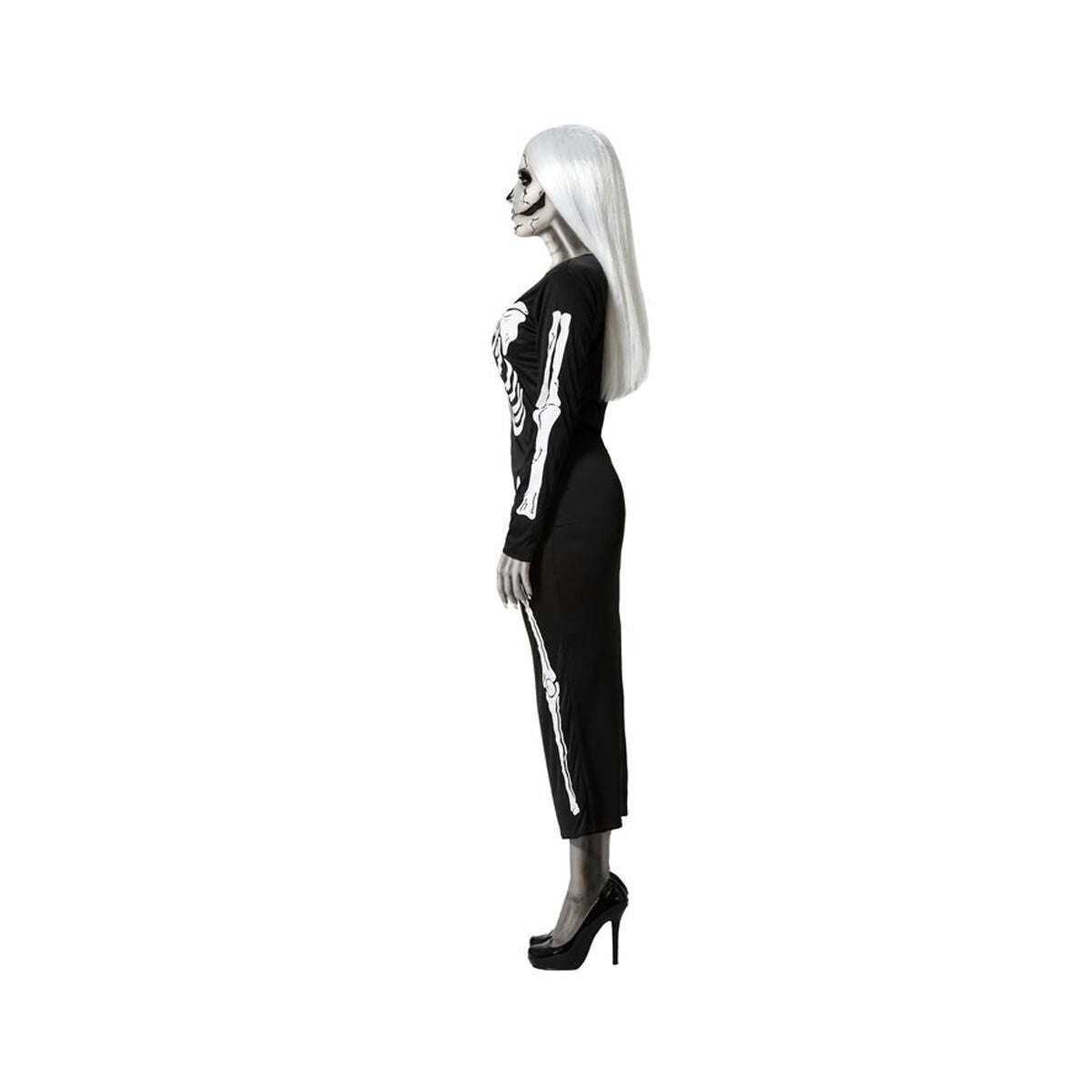 Costume for Adults Black Skeleton M/L-7