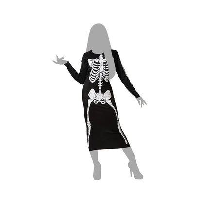 Costume for Adults Black Skeleton M/L-4