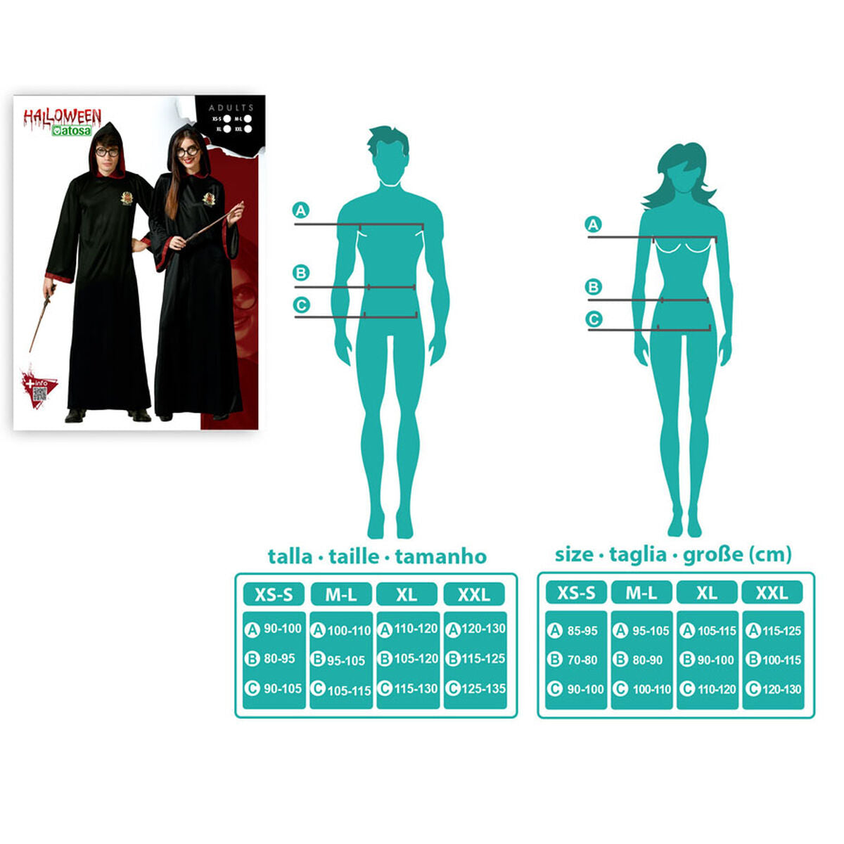 Costume for Adults Wizard-4