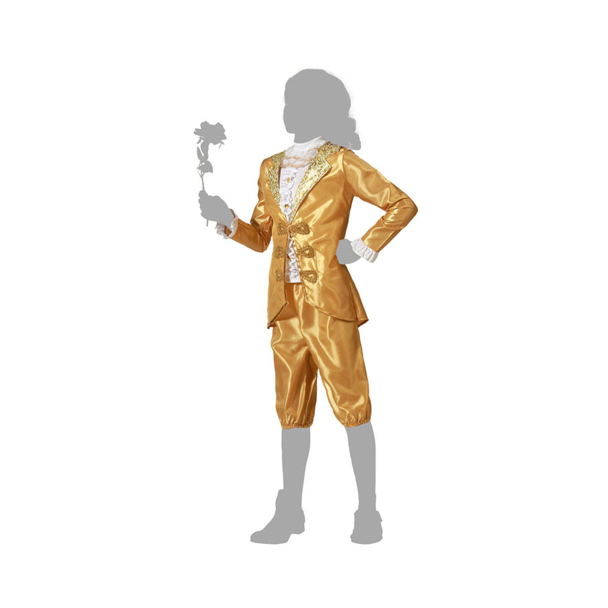 Costume for Children Golden Male Courtesan Children's-3