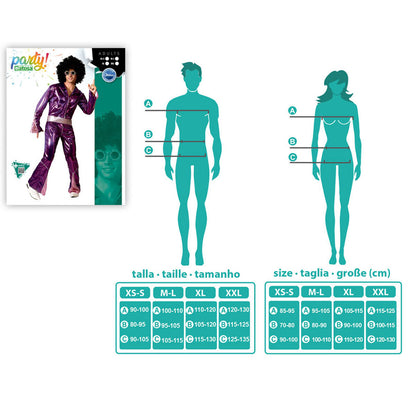 Costume for Adults Fuchsia Disco-6