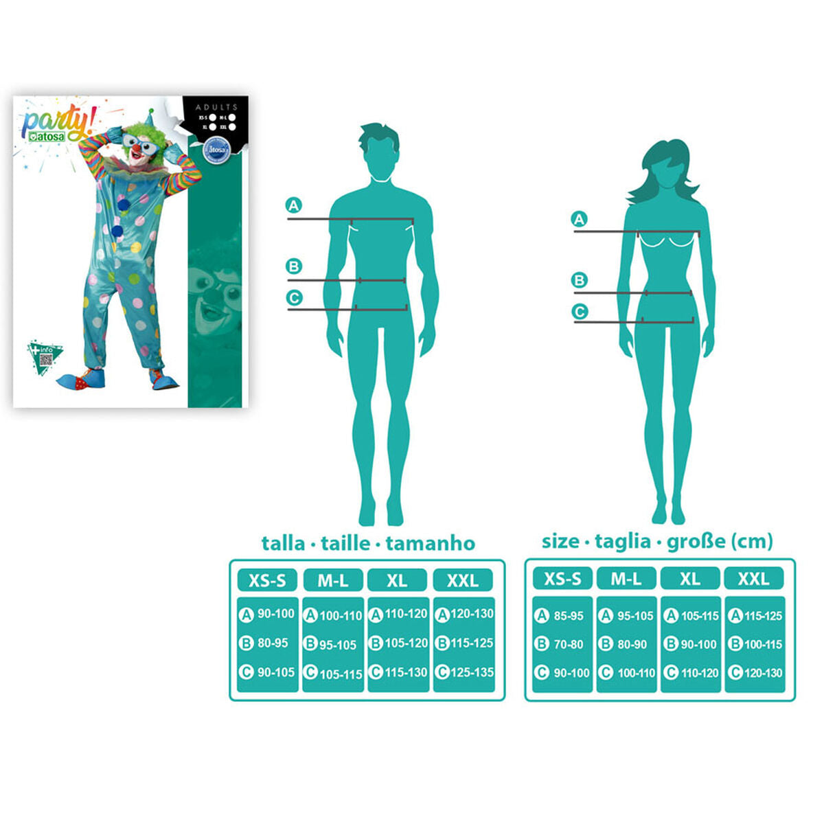 Costume for Adults Male Clown-12