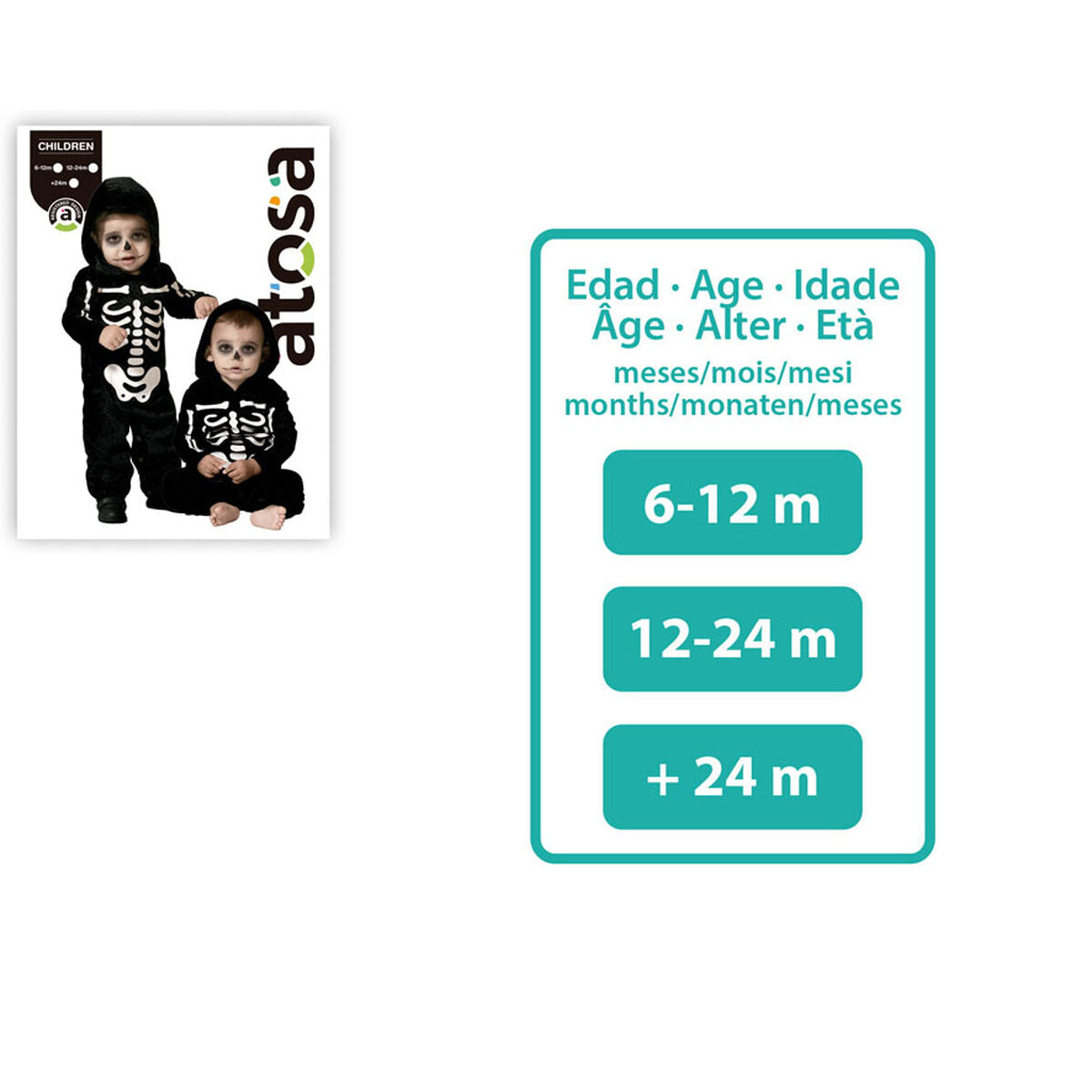 Costume for Babies Skeleton Halloween-2