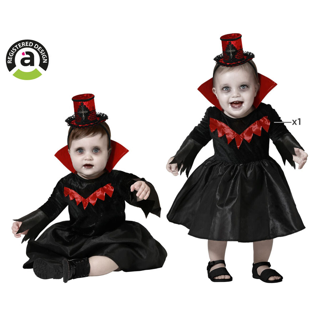 Costume for Babies Vampiress Halloween-1