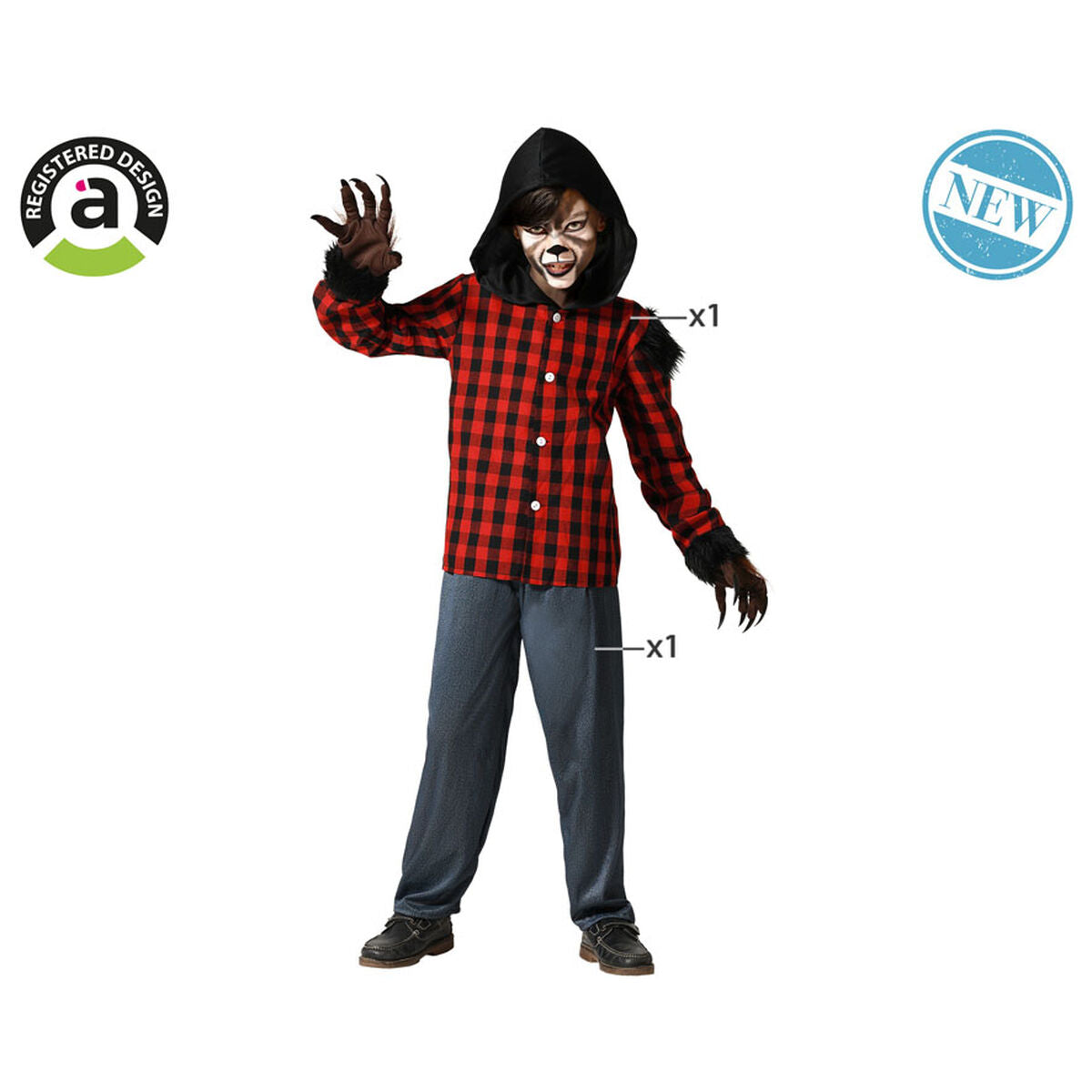 Costume for Children Werewolf Halloween-6