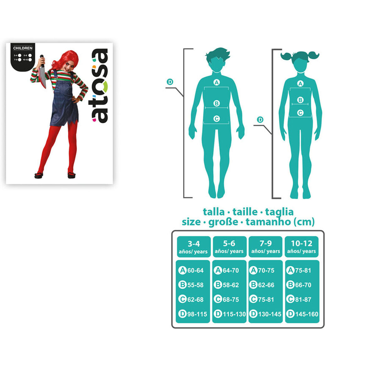 Costume for Children Doll Halloween-3