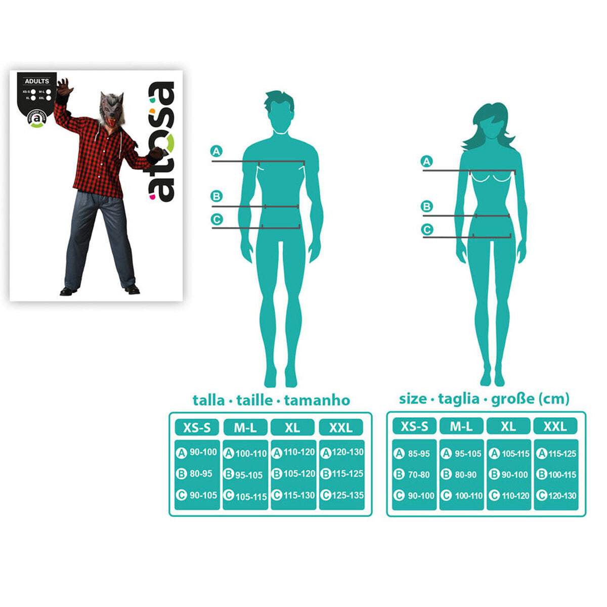 Costume for Adults Werewolf Halloween-4