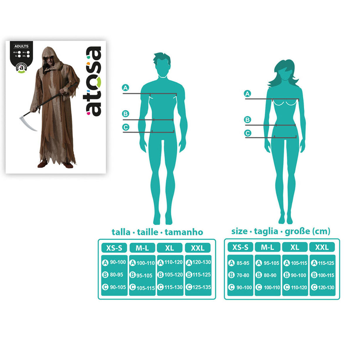 Costume for Adults Wizard Halloween-2