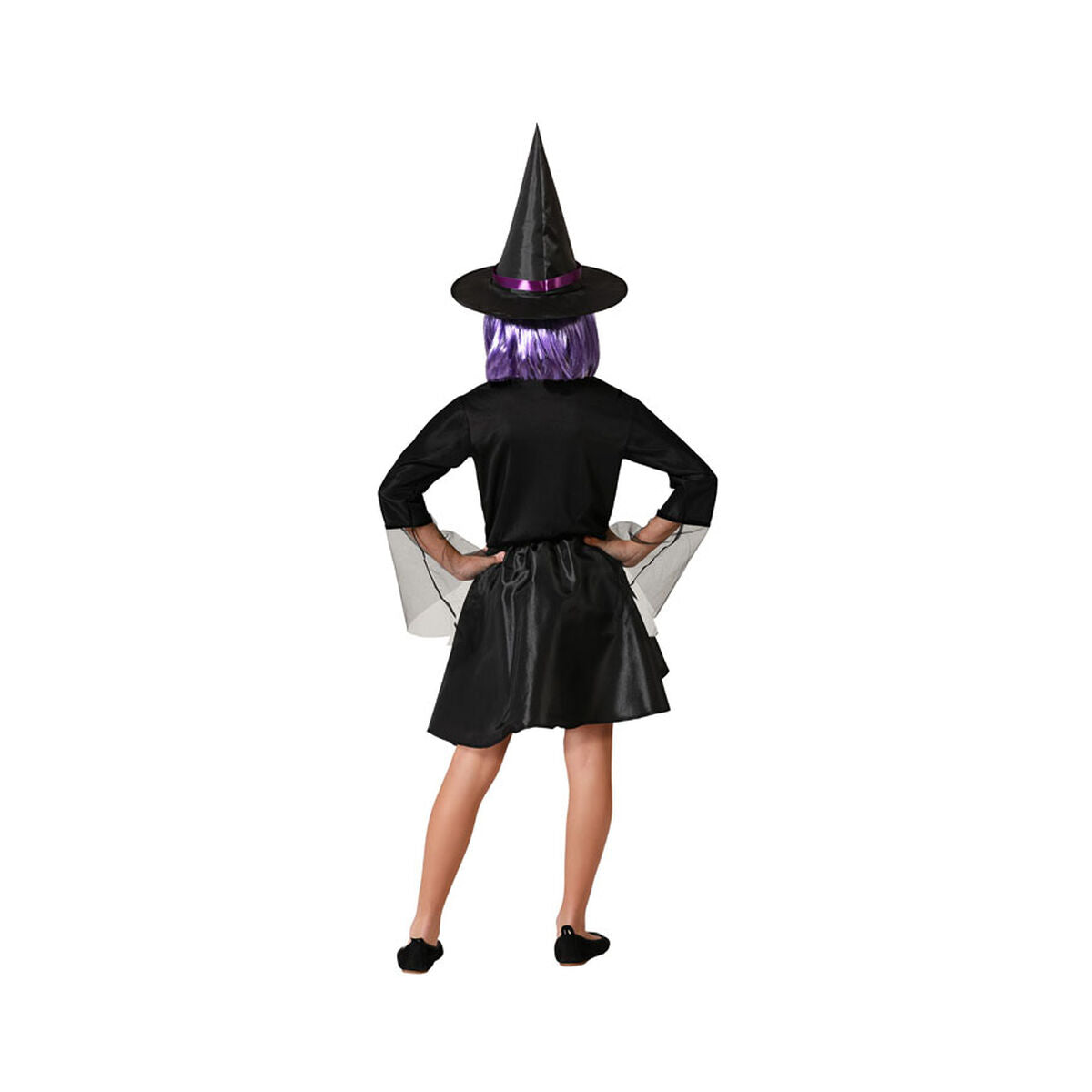 Costume for Children Purple Witch Halloween-3