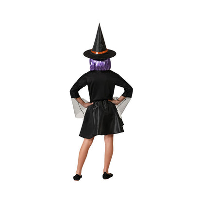 Costume for Children Orange Witch Halloween-8