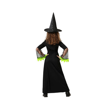 Costume for Children Green Witch Halloween-3