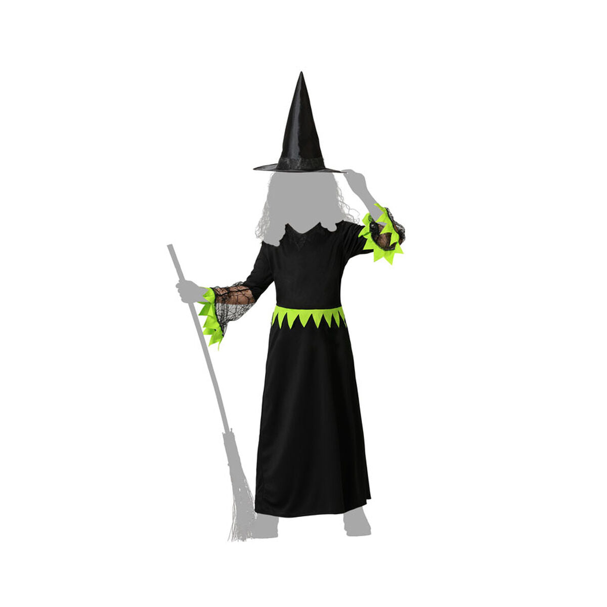Costume for Children Green Witch-2
