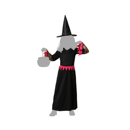 Costume for Children Pink Witch Halloween-2