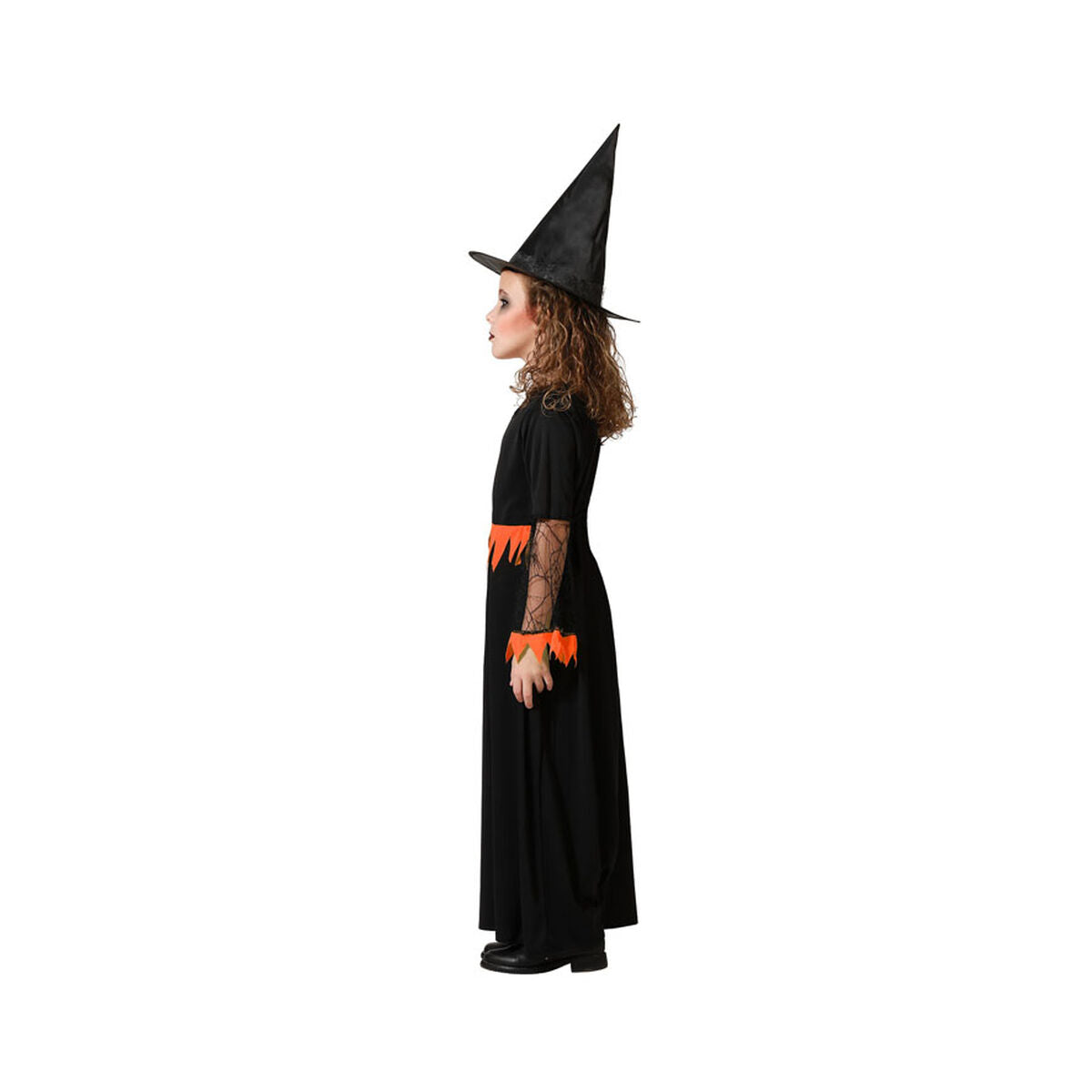Costume for Children Orange Witch Halloween-5