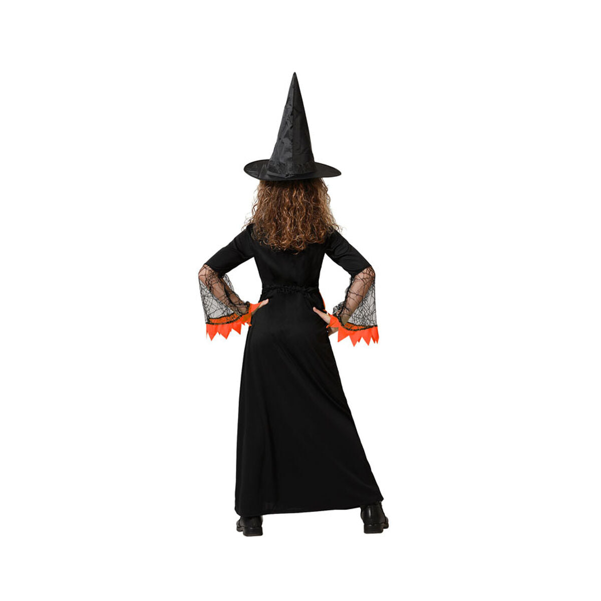 Costume for Children Orange Witch Halloween-4