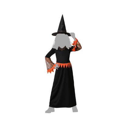 Costume for Children Orange Witch Halloween-2