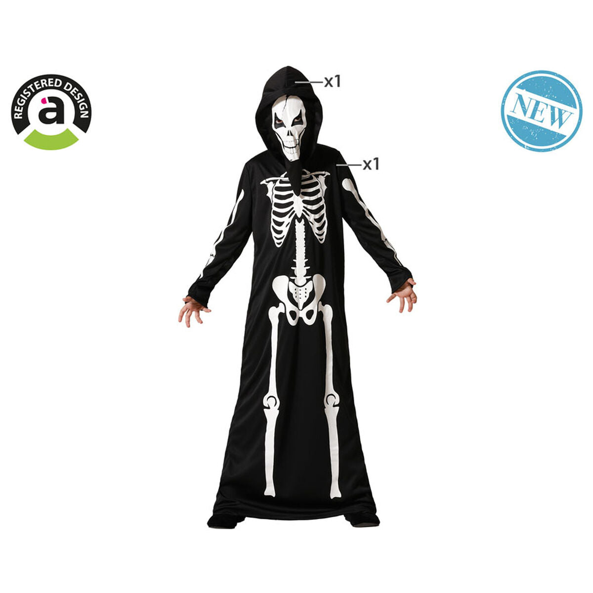 Costume for Children Skeleton Halloween-2