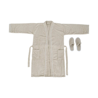 Dressing Gown Home ESPRIT Beige Lady 400 g /m²-0