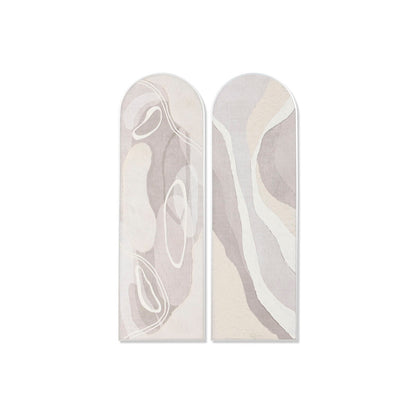 Canvas Home ESPRIT White Beige Abstract Urban 52 X 4 X 167 CM (2 Units)-0