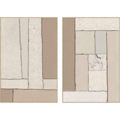 Canvas Home ESPRIT Brown Beige Modern Scandinavian (2 Units)-0