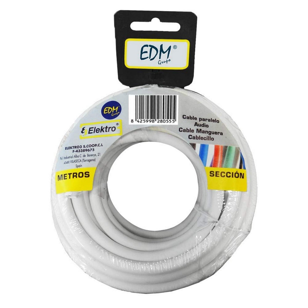 Coaxial TV Antenna Cable EDM 28230 White 25 m-0