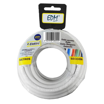 Coaxial TV Antenna Cable EDM 28230 White 25 m-0
