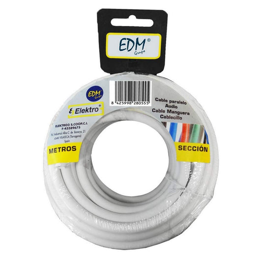 Coaxial TV Antenna Cable EDM 28230 White 25 m-0