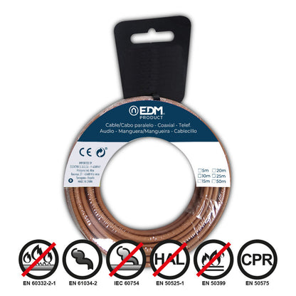 Coaxial TV Antenna Cable EDM 28457 Brown 10 m 2,5 mm-1