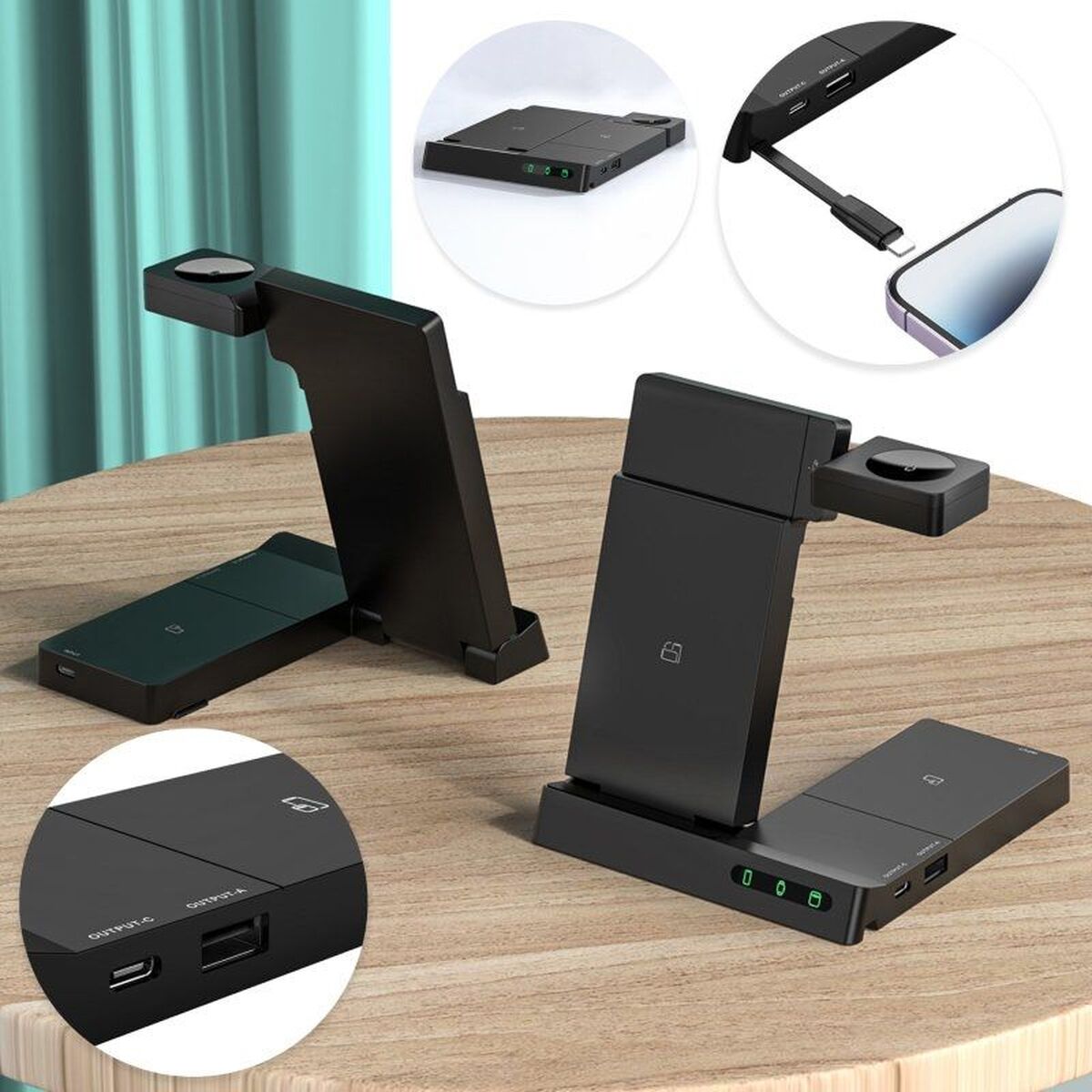 Cordless Charger Muvit MCWIR0011 Black-2