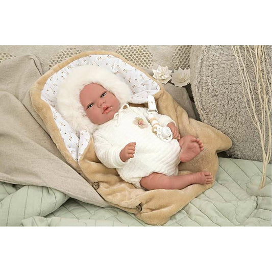 Baby doll Arias Reborn Alenandra 40 cm Pacifier-0