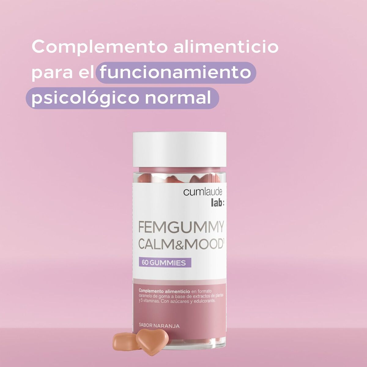 Food Supplement Cumlaude Lab FEMGUMMY CALM & MOOD 60 Units-0