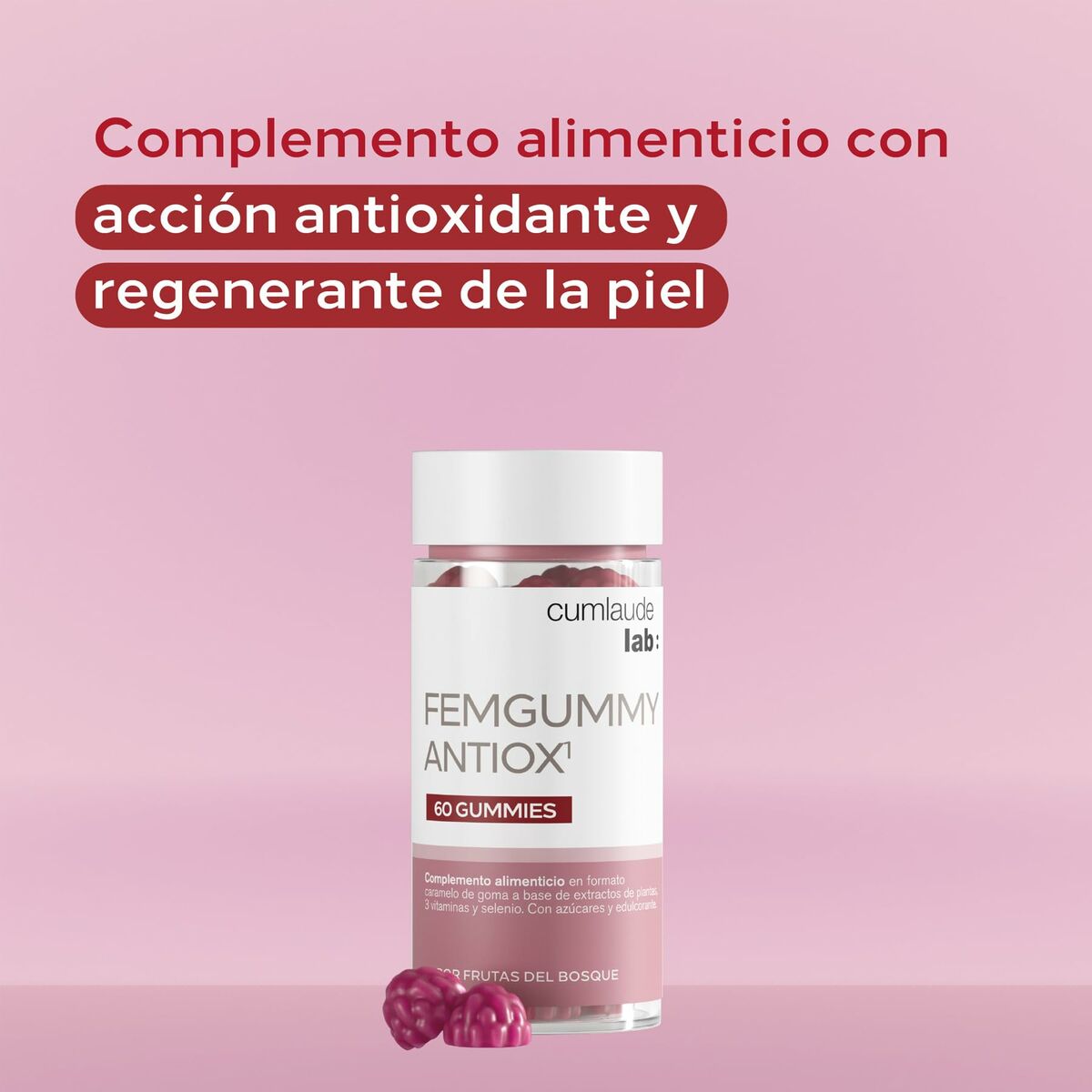 Food Supplement Cumlaude Lab FEMGUMMY ANTIOX 60 Units-5