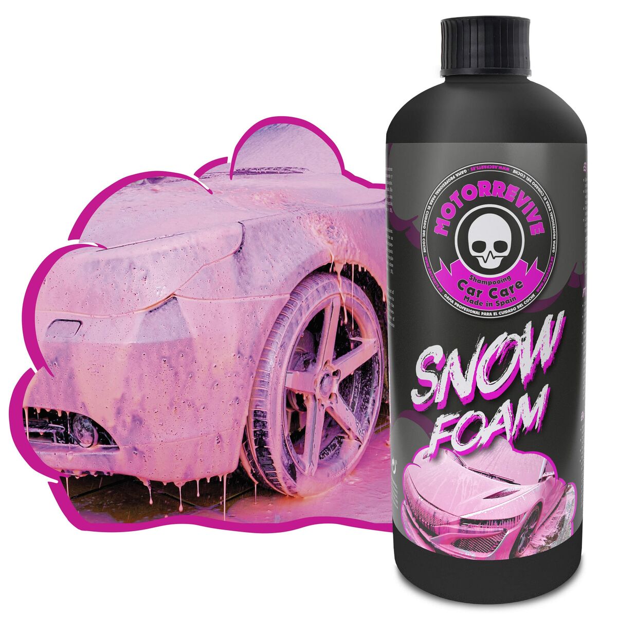 Car shampoo Motorrevive Snow Foam Concentrated 500 ml Pink-0